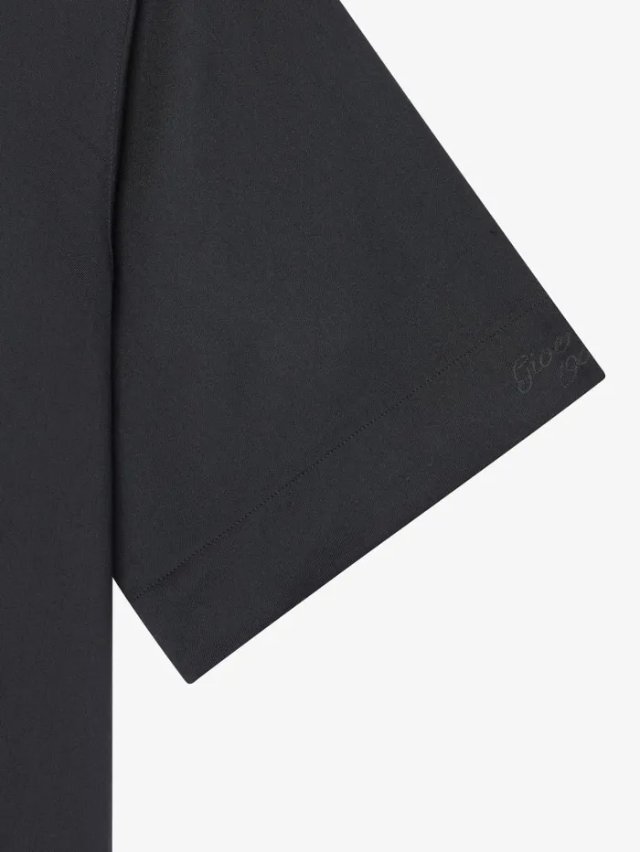 Givenchy Boxy Fit Shirt In Floral Jacquard Black Men Shirts