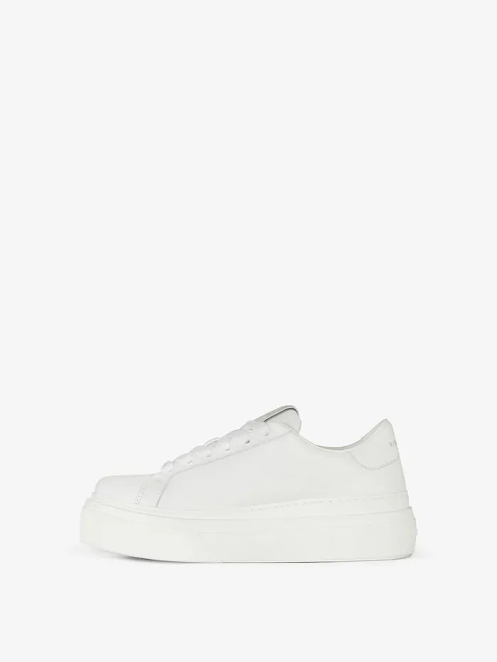 Givenchy City Platform Sneakers In Leather White Women City Givenchy City Platform Sneakers In Leather White Women City