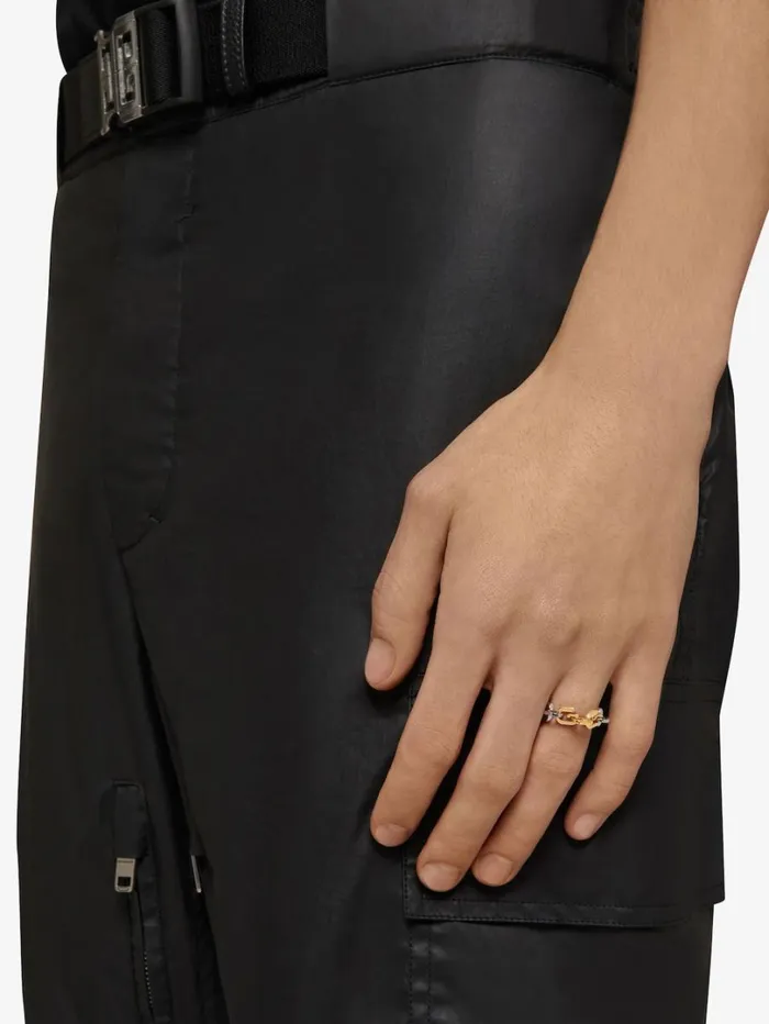 Givenchy G Link Two Tone Ring In Metal Goldensilvery WomenMen Jewelry Givenchy G Link Two Tone Ring In Metal Goldensilvery WomenMen Jewelry