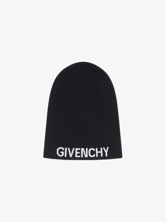 Givenchy GIVENCHY 4G Double Sided Beanie In Wool White Men Beanies and Caps Givenchy GIVENCHY 4G Double Sided Beanie In Wool White Men Beanies and Caps