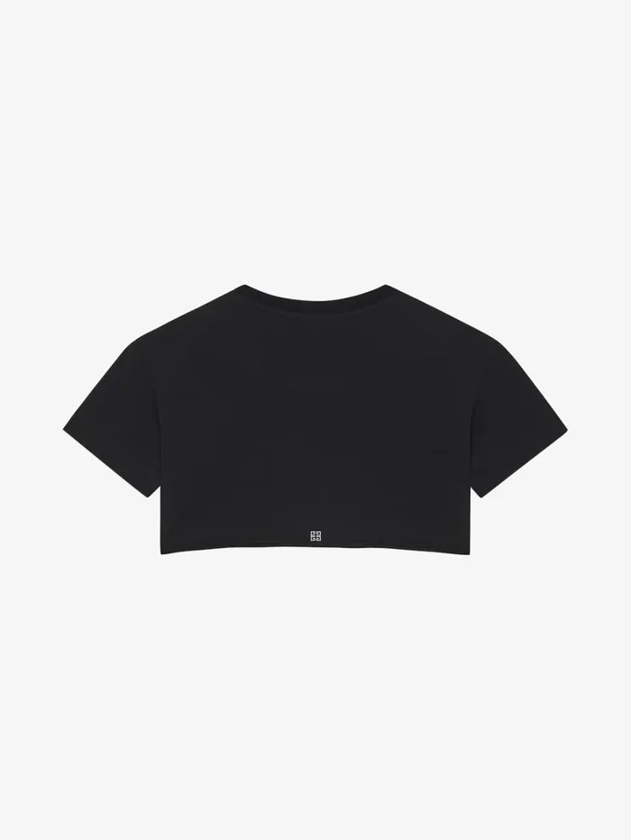 Givenchy GIVENCHY Archetype Cropped Tshirt In Cotton Black Women TShirts