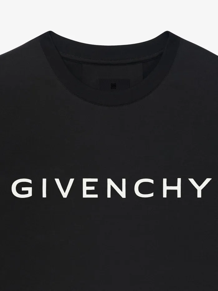 Givenchy GIVENCHY Archetype Cropped Tshirt In Cotton Black Women TShirts