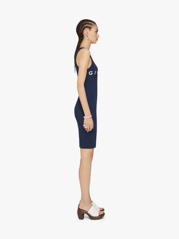 Givenchy GIVENCHY Archetype Tank Dress In Jersey Dark Navy Women Dresses