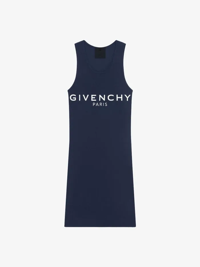 Givenchy GIVENCHY Archetype Tank Dress In Jersey Dark Navy Women Dresses
