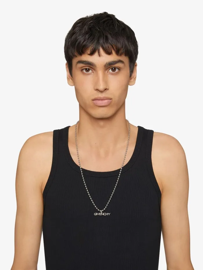 Givenchy GIVENCHY Necklace In Metal Silvery Men Jewelry Givenchy GIVENCHY Necklace In Metal Silvery Men Jewelry