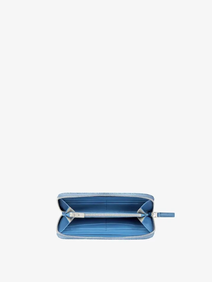 Givenchy GIVENCHY Wallet In Denim Medium Blue Women Wallets and Card Holders Givenchy GIVENCHY Wallet In Denim Medium Blue Women Wallets and Card Holders