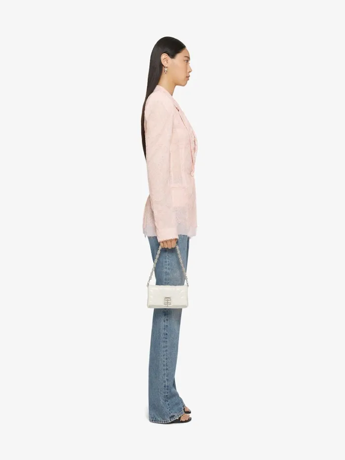 Givenchy Jacket In Lace And Silk Blush Pink Women Coats and Jackets