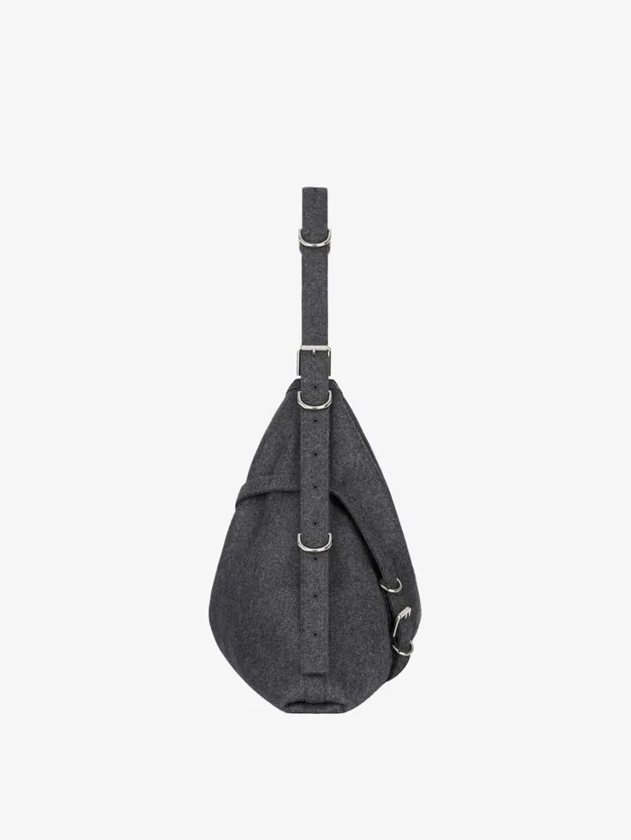 Givenchy Large Voyou Bag In Cashmere Medium Grey Women Crossbody Bags Givenchy Large Voyou Bag In Cashmere Medium Grey Women Crossbody Bags