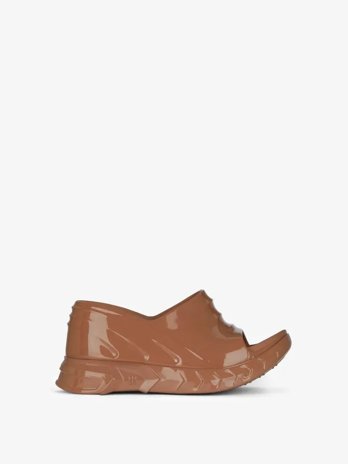 Givenchy Marshmallow Wedge Sandals In Rubber Clay Women Marshmallow