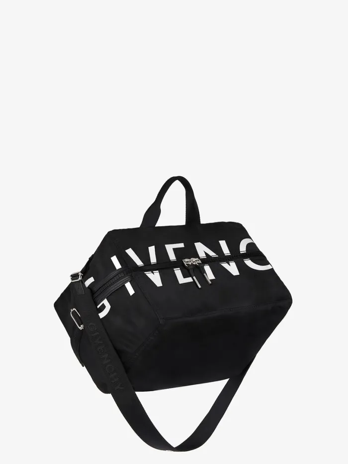 Givenchy Medium Pandora Bag In Nylon Blackwhite Men Crossbody Bags Givenchy Medium Pandora Bag In Nylon Blackwhite Men Crossbody Bags