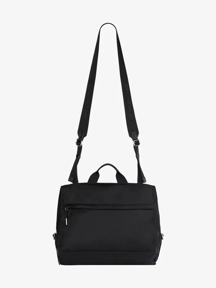 Givenchy Medium Pandora Bag In Nylon Blackwhite Men Crossbody Bags Givenchy Medium Pandora Bag In Nylon Blackwhite Men Crossbody Bags
