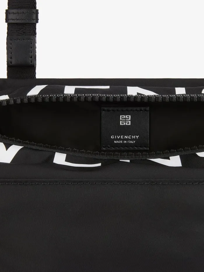 Givenchy Medium Pandora Bag In Nylon Blackwhite Men Crossbody Bags Givenchy Medium Pandora Bag In Nylon Blackwhite Men Crossbody Bags
