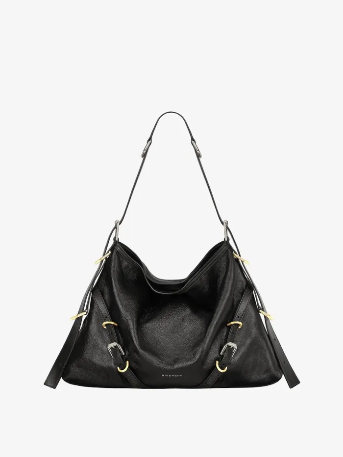 Givenchy Medium Voyou Bag In Leather Black Women Crossbody Bags