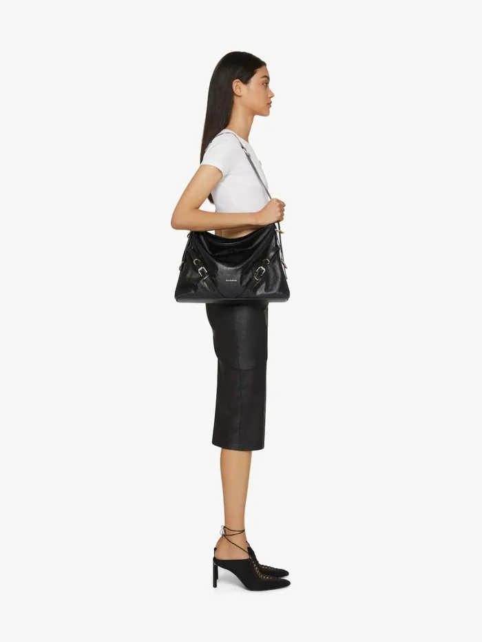 Givenchy Medium Voyou Bag In Leather Black Women Crossbody Bags Givenchy Medium Voyou Bag In Leather Black Women Crossbody Bags