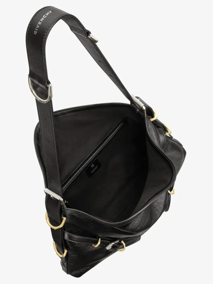 Givenchy Medium Voyou Bag In Leather Black Women Crossbody Bags Givenchy Medium Voyou Bag In Leather Black Women Crossbody Bags