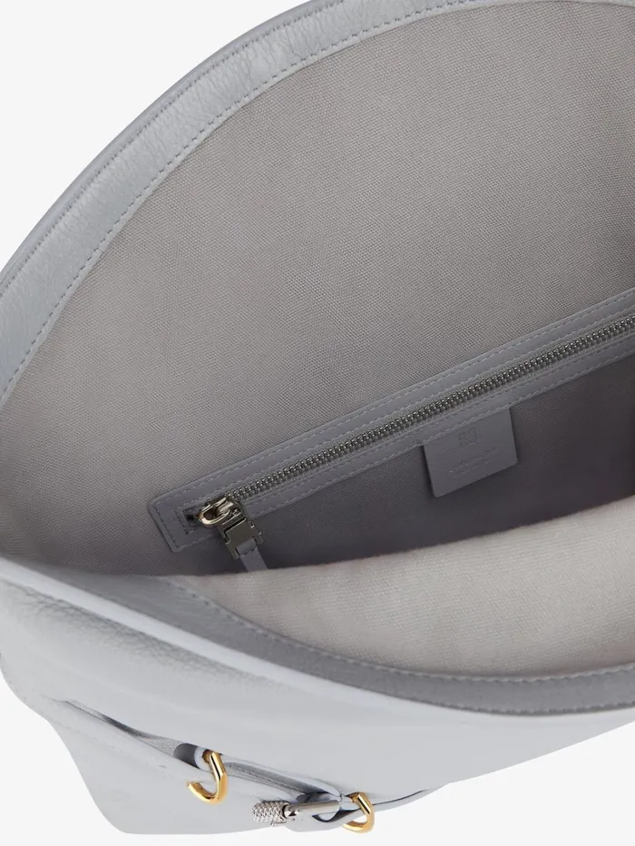 Givenchy Medium Voyou Bag In Leather Light Grey Women Crossbody Bags Givenchy Medium Voyou Bag In Leather Light Grey Women Crossbody Bags