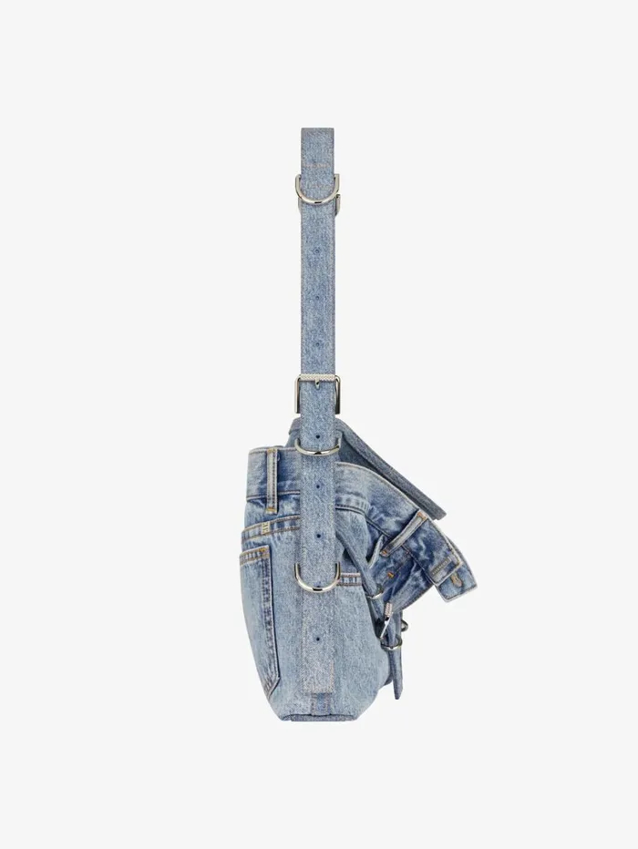 Givenchy Medium Voyou Boyfriend Bag In Jeans Medium Blue Women Shoulder Bags Givenchy Medium Voyou Boyfriend Bag In Jeans Medium Blue Women Shoulder Bags