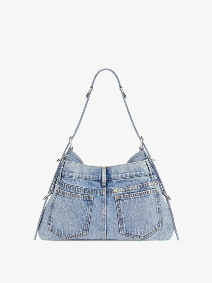 Givenchy Medium Voyou Boyfriend Bag In Jeans Medium Blue Women Shoulder Bags Givenchy Medium Voyou Boyfriend Bag In Jeans Medium Blue Women Shoulder Bags