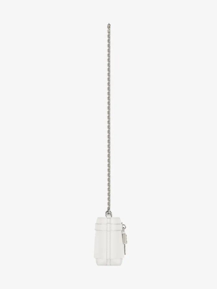 Givenchy Micro Shark Lock Bucket Bag In Box Leather Ivory Women Crossbody Bags Givenchy Micro Shark Lock Bucket Bag In Box Leather Ivory Women Crossbody Bags