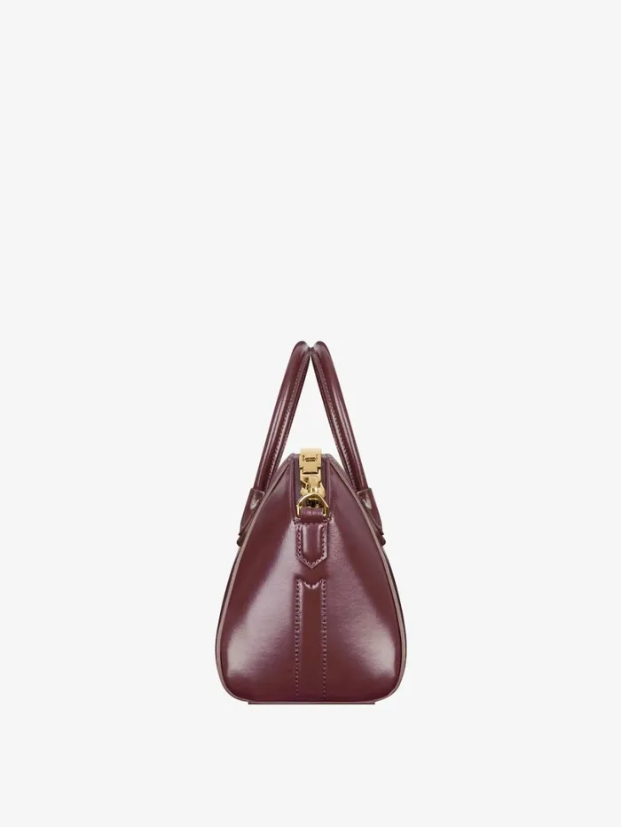 Givenchy Mini Antigona Bag In Box Leather Oxblood Red Women Crossbody Bags Givenchy Mini Antigona Bag In Box Leather Oxblood Red Women Crossbody Bags