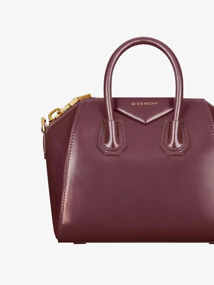 Givenchy Mini Antigona Bag In Box Leather Oxblood Red Women Crossbody Bags Givenchy Mini Antigona Bag In Box Leather Oxblood Red Women Crossbody Bags