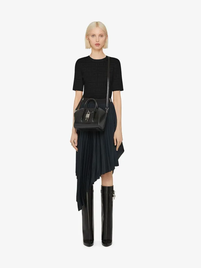 Givenchy Mini Antigona Lock Bag In Box Leather Black Women Crossbody Bags Givenchy Mini Antigona Lock Bag In Box Leather Black Women Crossbody Bags