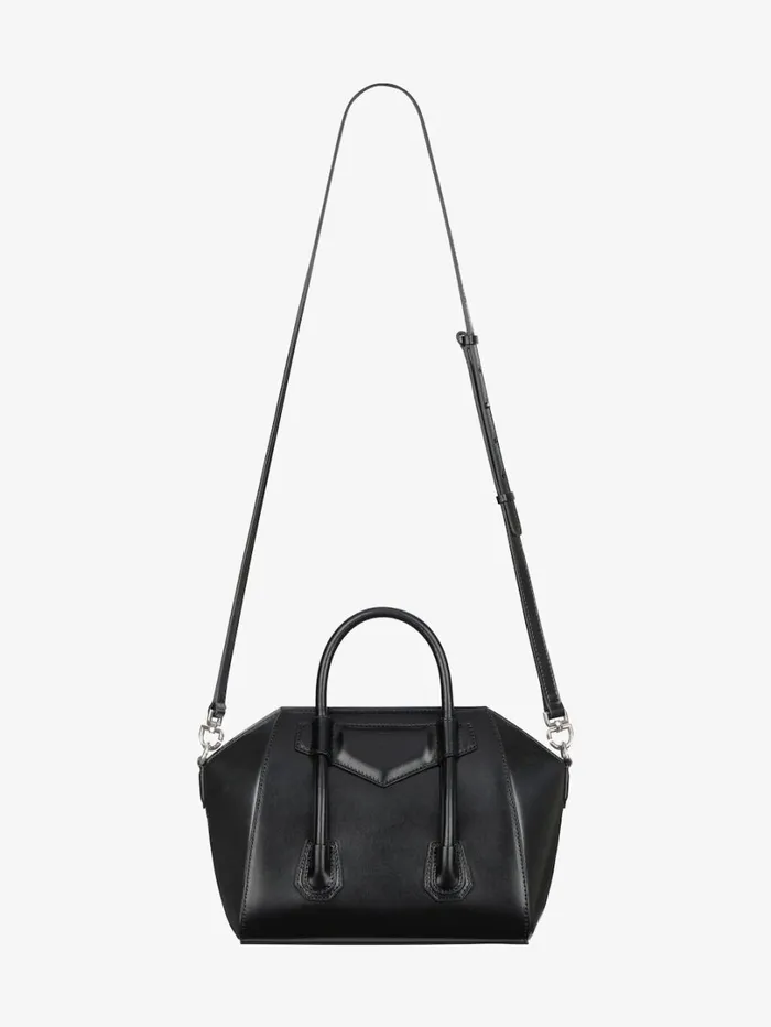 Givenchy Mini Antigona Lock Bag In Box Leather Black Women Crossbody Bags Givenchy Mini Antigona Lock Bag In Box Leather Black Women Crossbody Bags