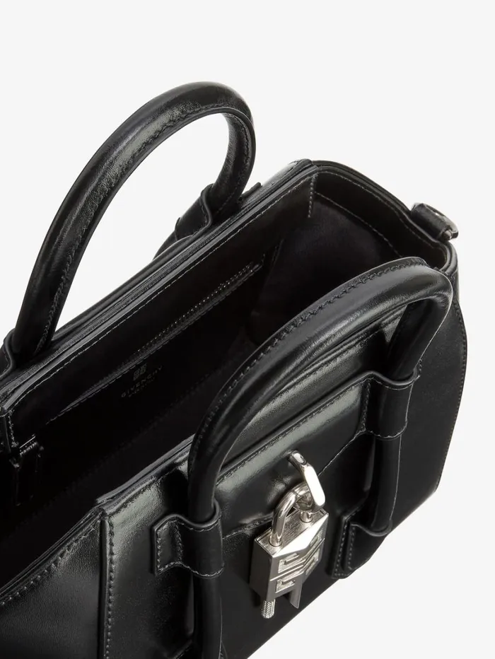 Givenchy Mini Antigona Lock Bag In Box Leather Black Women Crossbody Bags Givenchy Mini Antigona Lock Bag In Box Leather Black Women Crossbody Bags