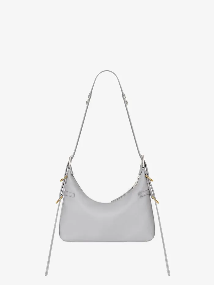 Givenchy Mini Voyou Bag In Leather Light Grey Women Crossbody Bags Givenchy Mini Voyou Bag In Leather Light Grey Women Crossbody Bags