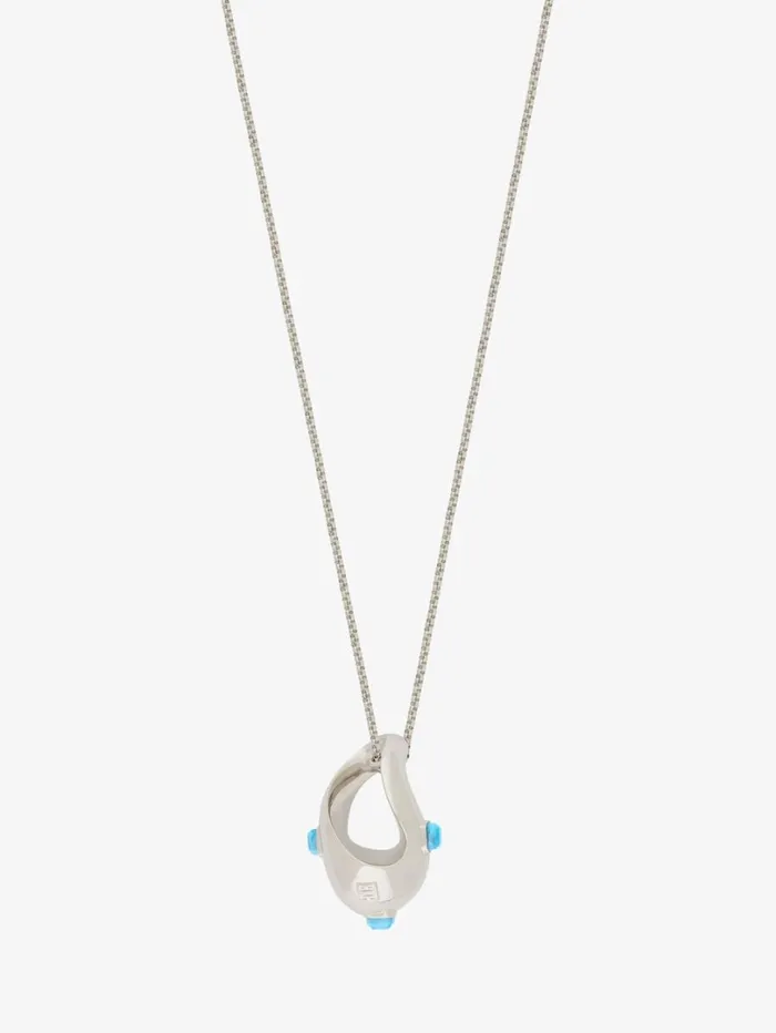 Givenchy Organic Necklace In Metal And Resin Turquoise Women Jewelry Givenchy Organic Necklace In Metal And Resin Turquoise Women Jewelry