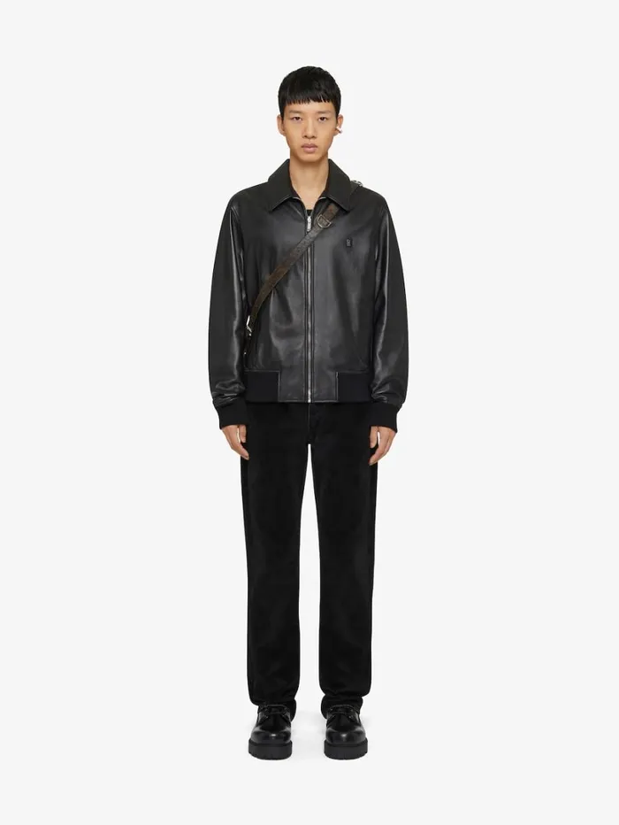 Givenchy Reversible Bomber Jacket In Leather Black Men Outerwear and Blousons