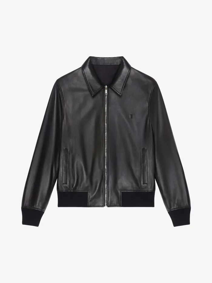 Givenchy Reversible Bomber Jacket In Leather Black Men Outerwear and Blousons