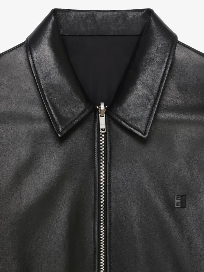 Givenchy Reversible Bomber Jacket In Leather Black Men Outerwear and Blousons
