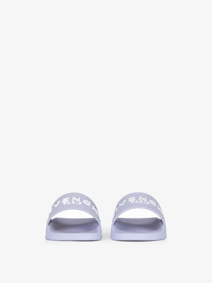 Givenchy Slide Flat Sandals In Rubber Lavender Women Slides and Sandals Givenchy Slide Flat Sandals In Rubber Lavender Women Slides and Sandals