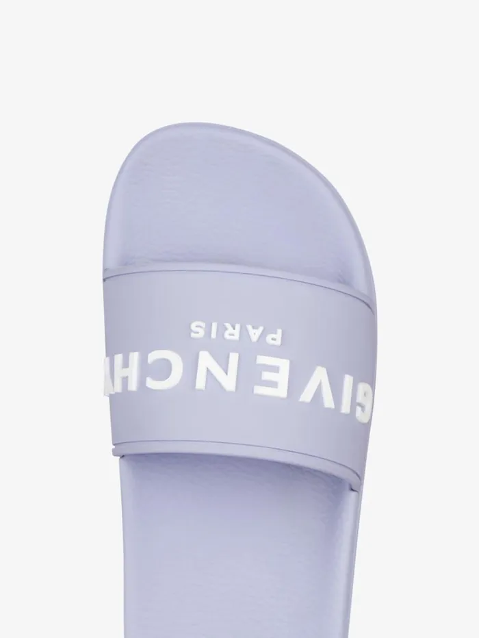 Givenchy Slide Flat Sandals In Rubber Lavender Women Slides and Sandals Givenchy Slide Flat Sandals In Rubber Lavender Women Slides and Sandals