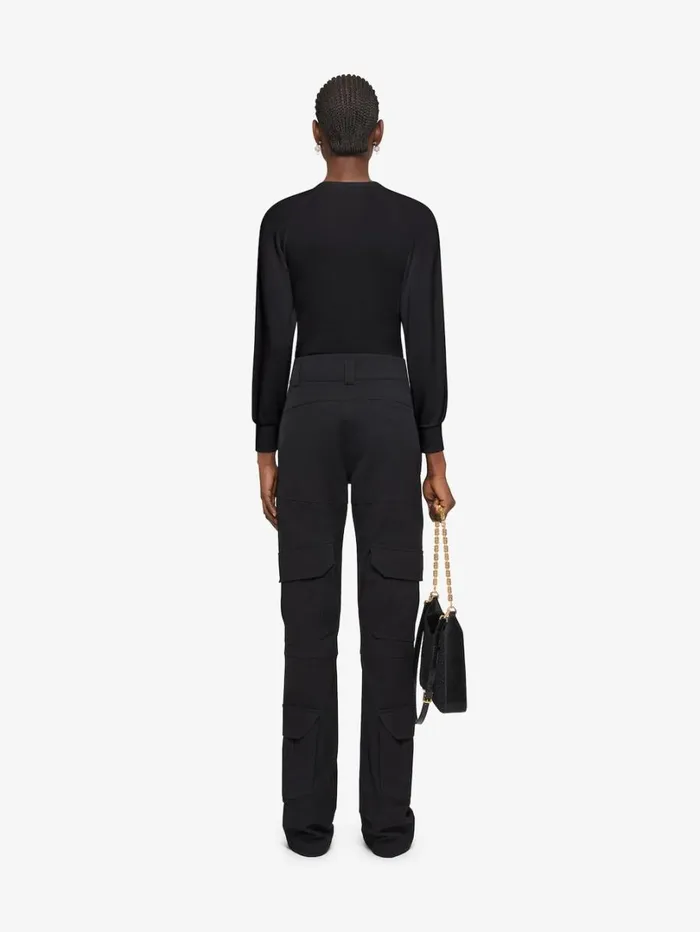 Givenchy Slim Fit Sweatshirt In Fleece Black Women Sweatshirts and Hoodies