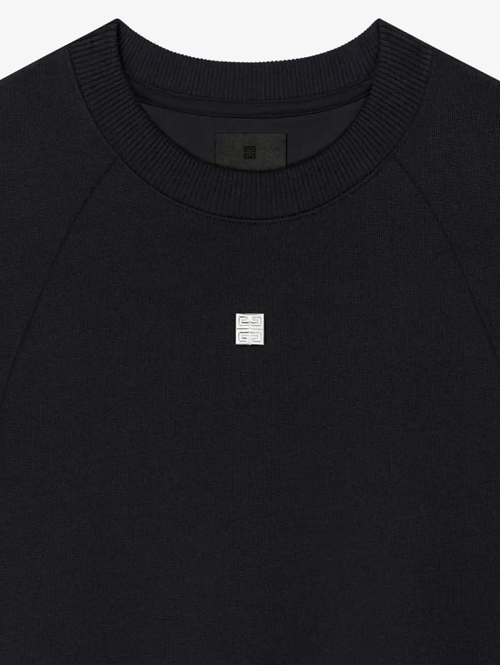 Givenchy Slim Fit Sweatshirt In Fleece Black Women Sweatshirts and Hoodies