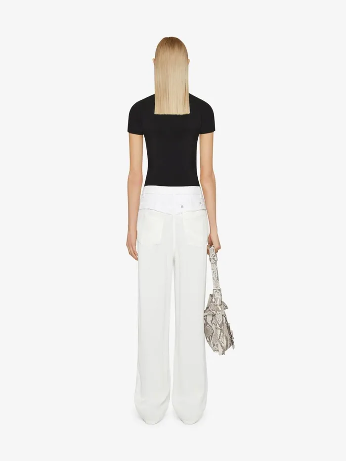 Givenchy Slim Fit Tshirt In Cotton With 4G Logo Black Women TShirts