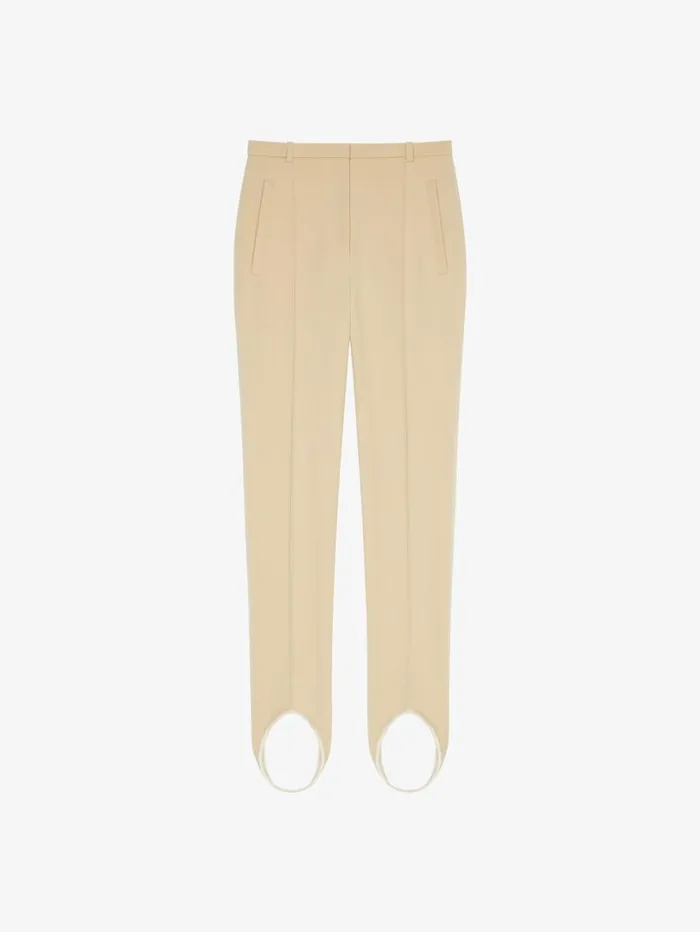 Givenchy Stirrup Pants In Twill Golden Sand Women Pants and Shorts