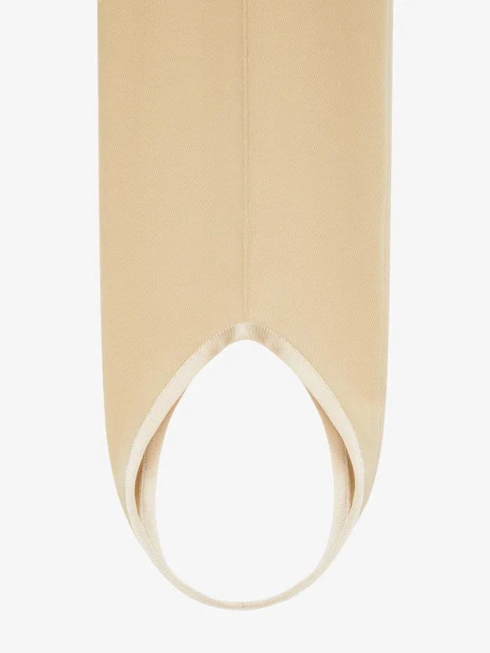 Givenchy Stirrup Pants In Twill Golden Sand Women Pants and Shorts