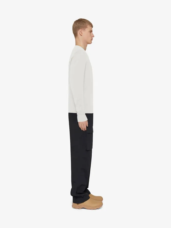 Givenchy Sweater In Cotton And Silk Ivory Men TShirts
