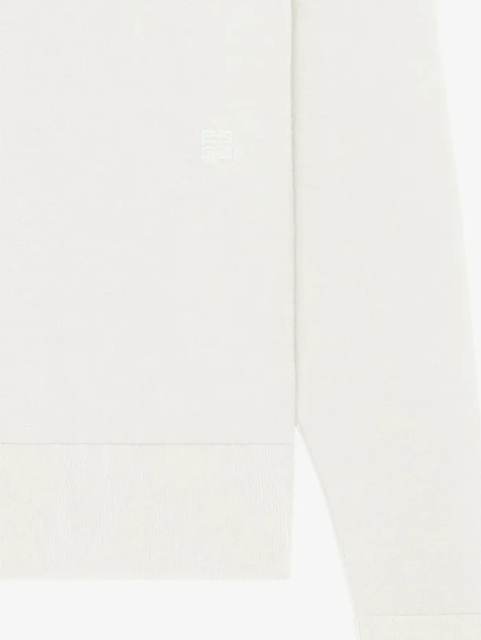 Givenchy Sweater In Cotton And Silk Ivory Men TShirts