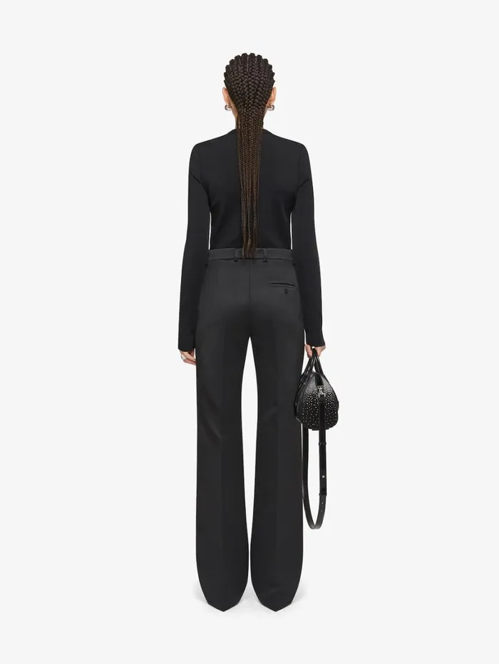 Givenchy Sweater In Punto Milano With Crystal Details Black Women Knitwear