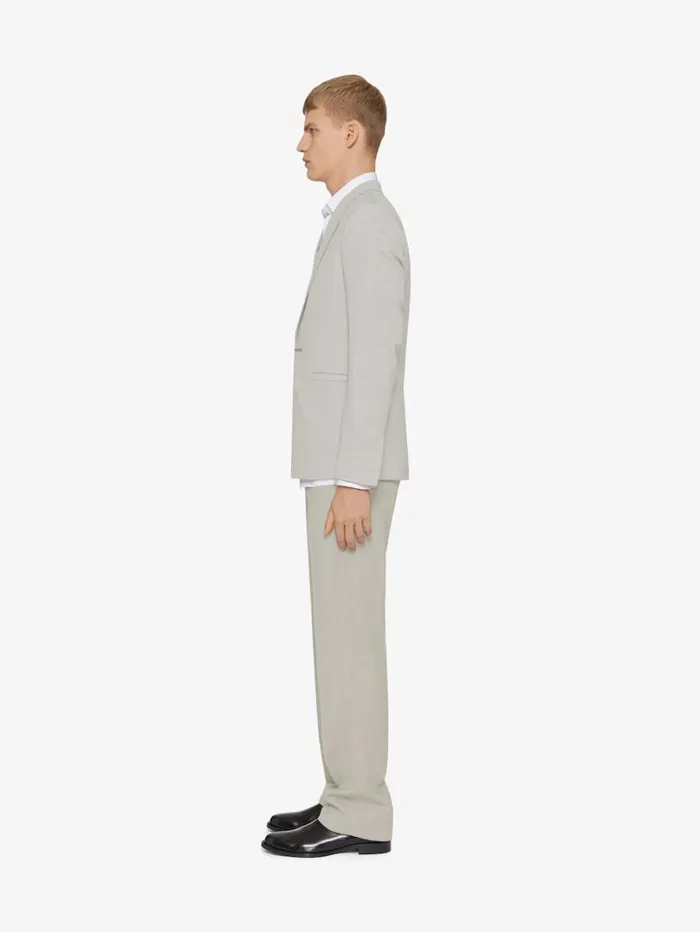 Givenchy Tailored Pants In Wool Cloud Grey Men Pants and Shorts