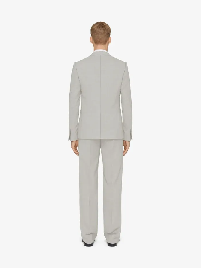 Givenchy Tailored Pants In Wool Cloud Grey Men Pants and Shorts