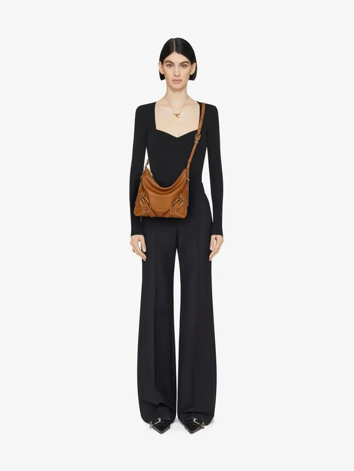 Givenchy Voyou Crossbody Bag In Leather Soft Tan Women Crossbody Bags Givenchy Voyou Crossbody Bag In Leather Soft Tan Women Crossbody Bags