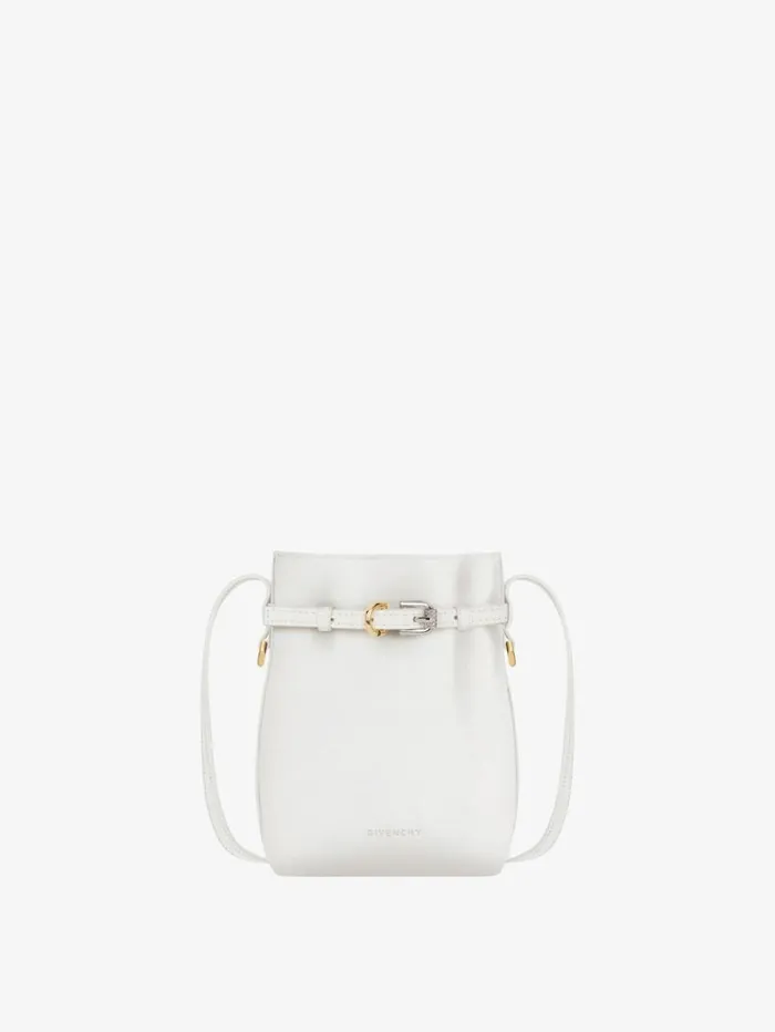 Givenchy Voyou Phone Pouch In Leather Ivory Women Wallets and Card Holders