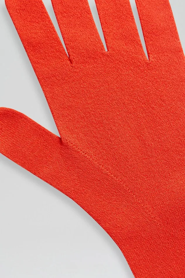 Gloves Women Scanlan Theodore CREPE KNIT GLOVES Crayon Gloves Women Scanlan Theodore CREPE KNIT GLOVES Crayon