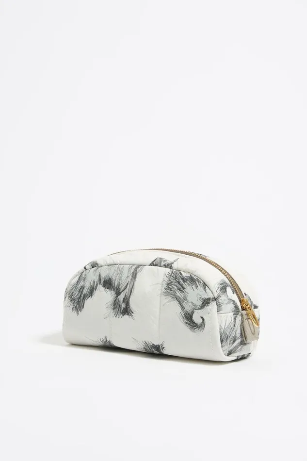 Gray Pencil Greyhound Print Nylon Makeup Case Galgo Lapiz Grey Women Bimba Y Lola Vanity Pouches Gray Pencil Greyhound Print Nylon Makeup Case Galgo Lapiz Grey Women Bimba Y Lola Vanity Pouches