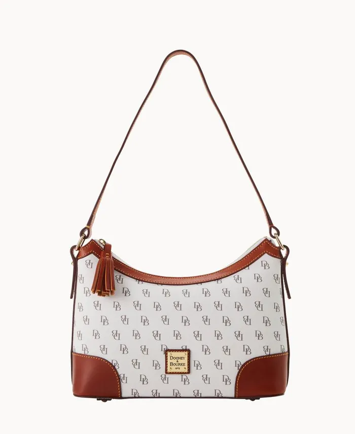 Gretta Large Shoulder Bag Bone Woman Dooney and Bourke Shoulder Bags